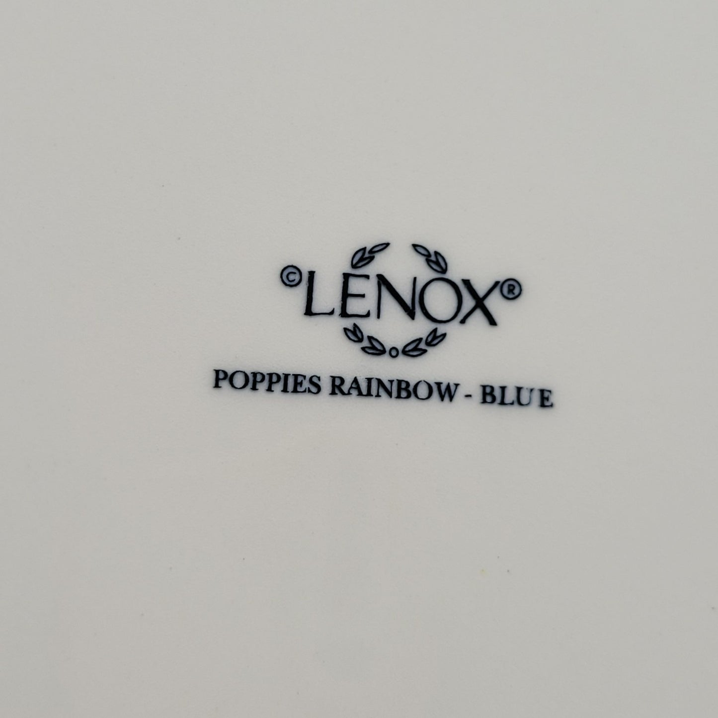 Lenox Poppies Rainbow Blue Dinner Plate c.1998-99 Japan