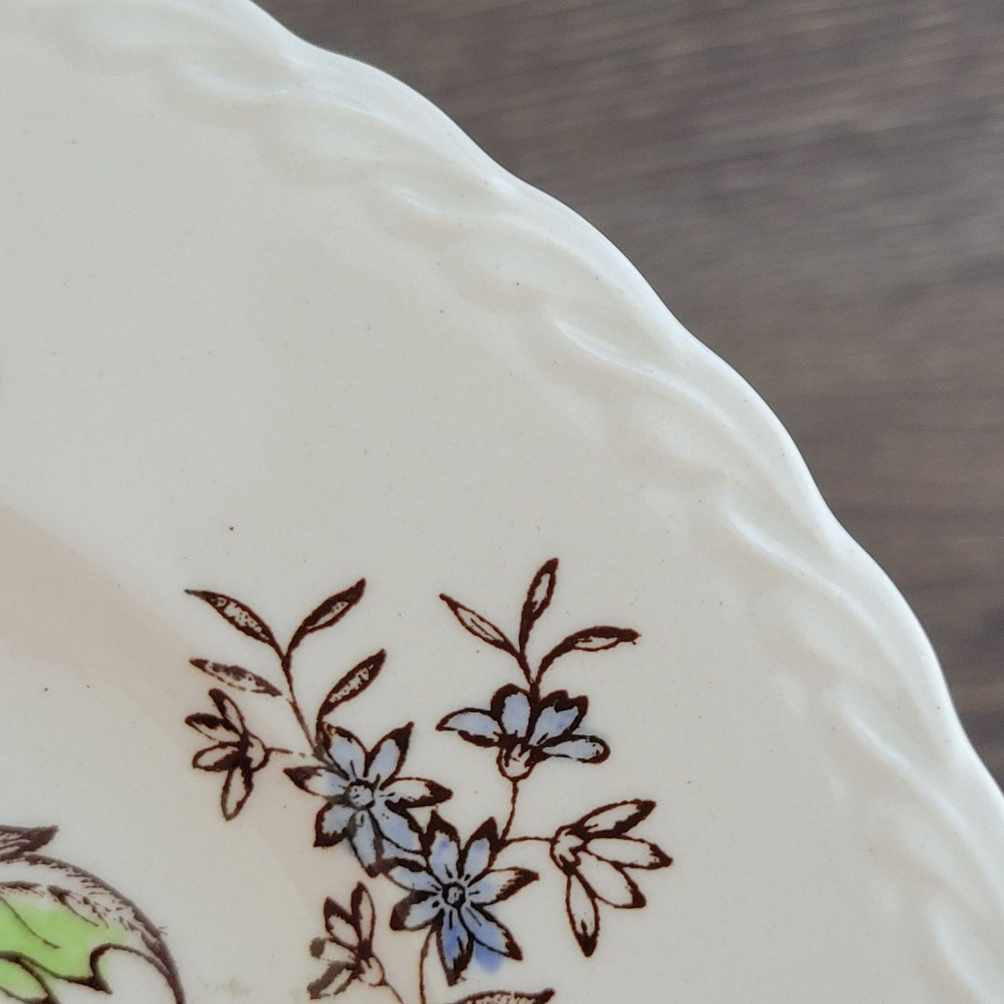 Vernon Kilns May Flowers Salad Plate Set of 2, c.1942-53 USA