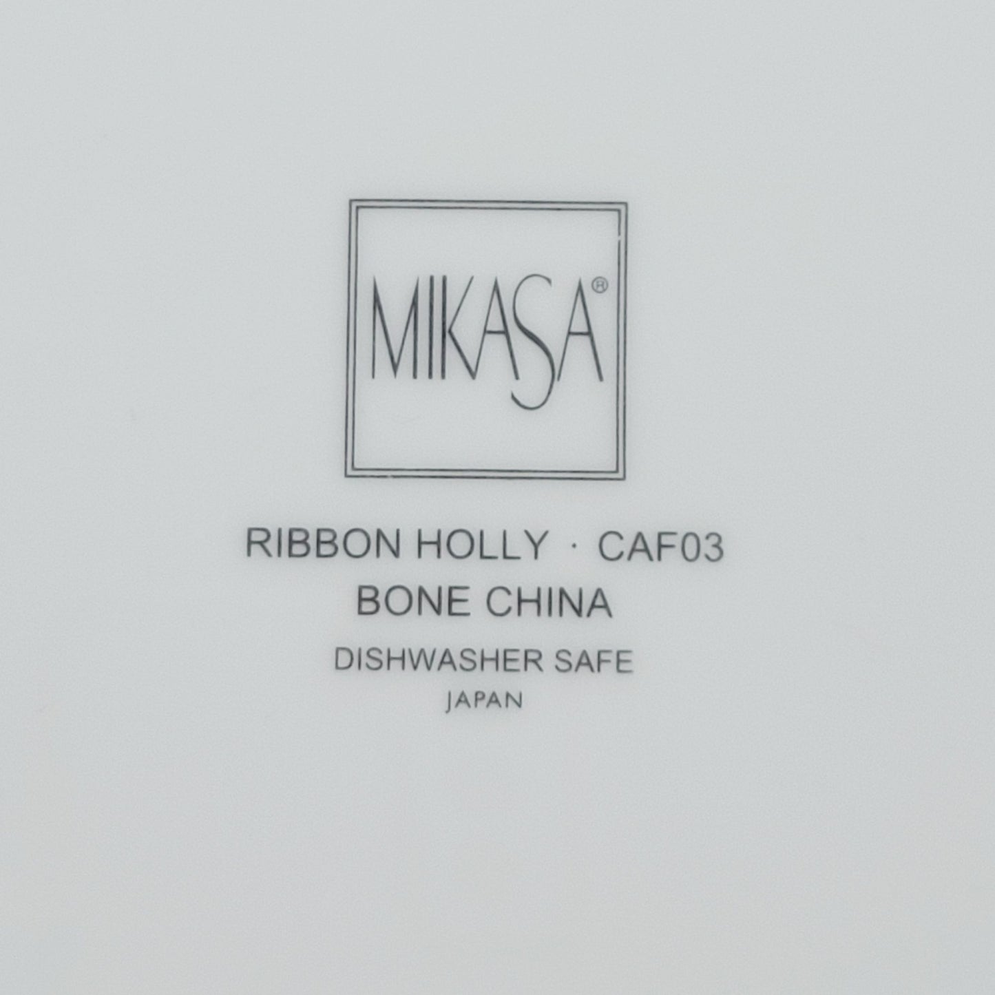 Mikasa Ribbon Holly 14" Oval Serving Platter, Made in Japan