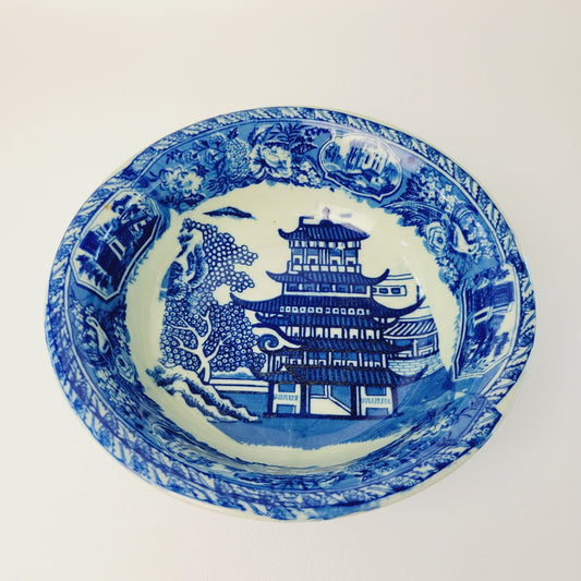 VictorianWare Chinoiserie Pagoda Ironstone Bowl