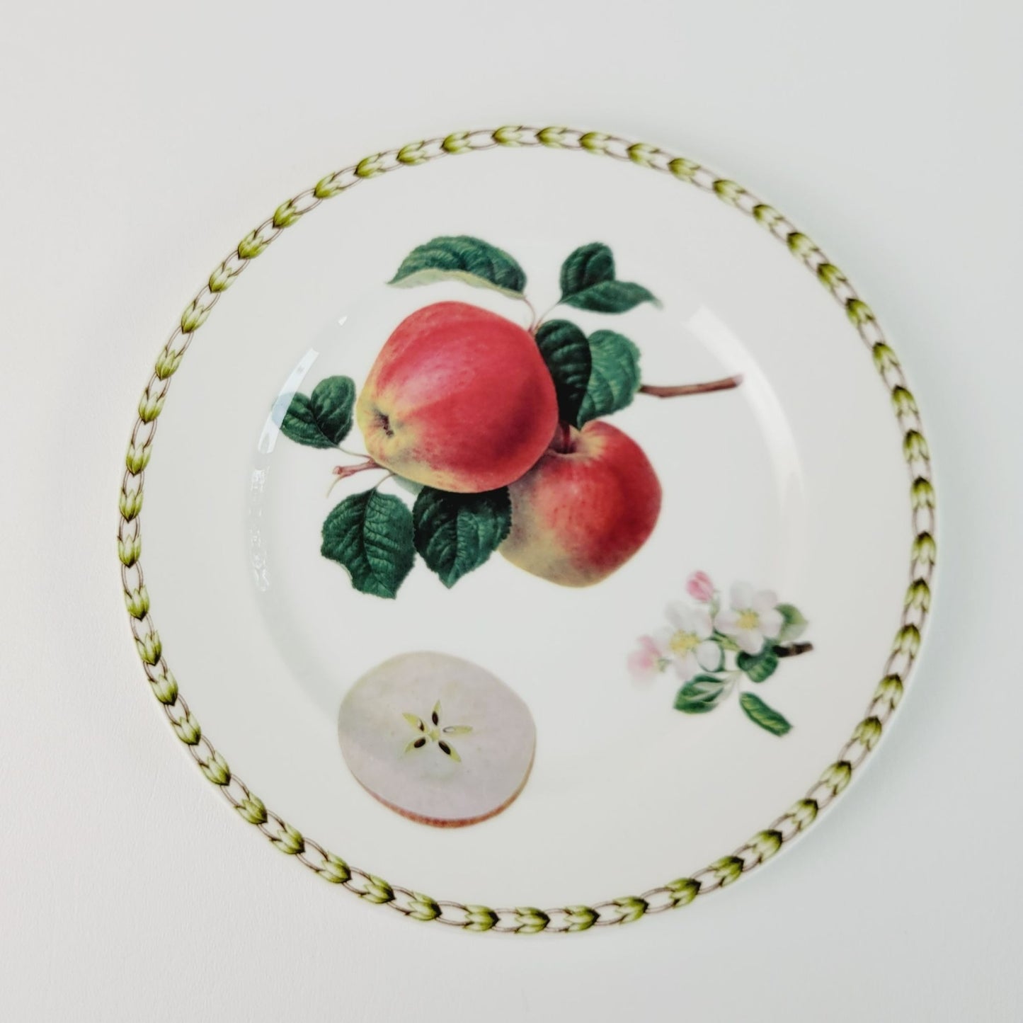 Queen's Hookers Fruit Apple Salad Plate, Set of 2, Made in England
