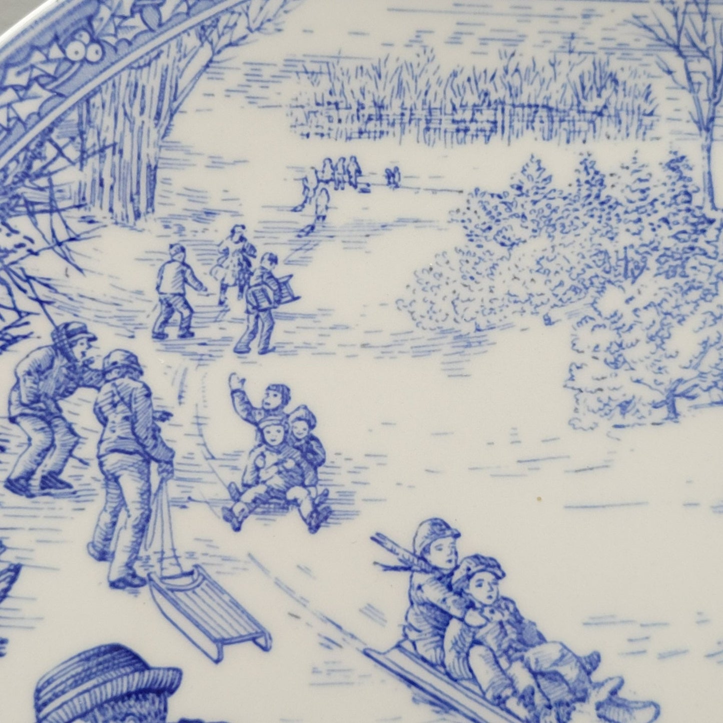 Spode Blue Room Victorian Annual Christmas Plate 1997, Made in England