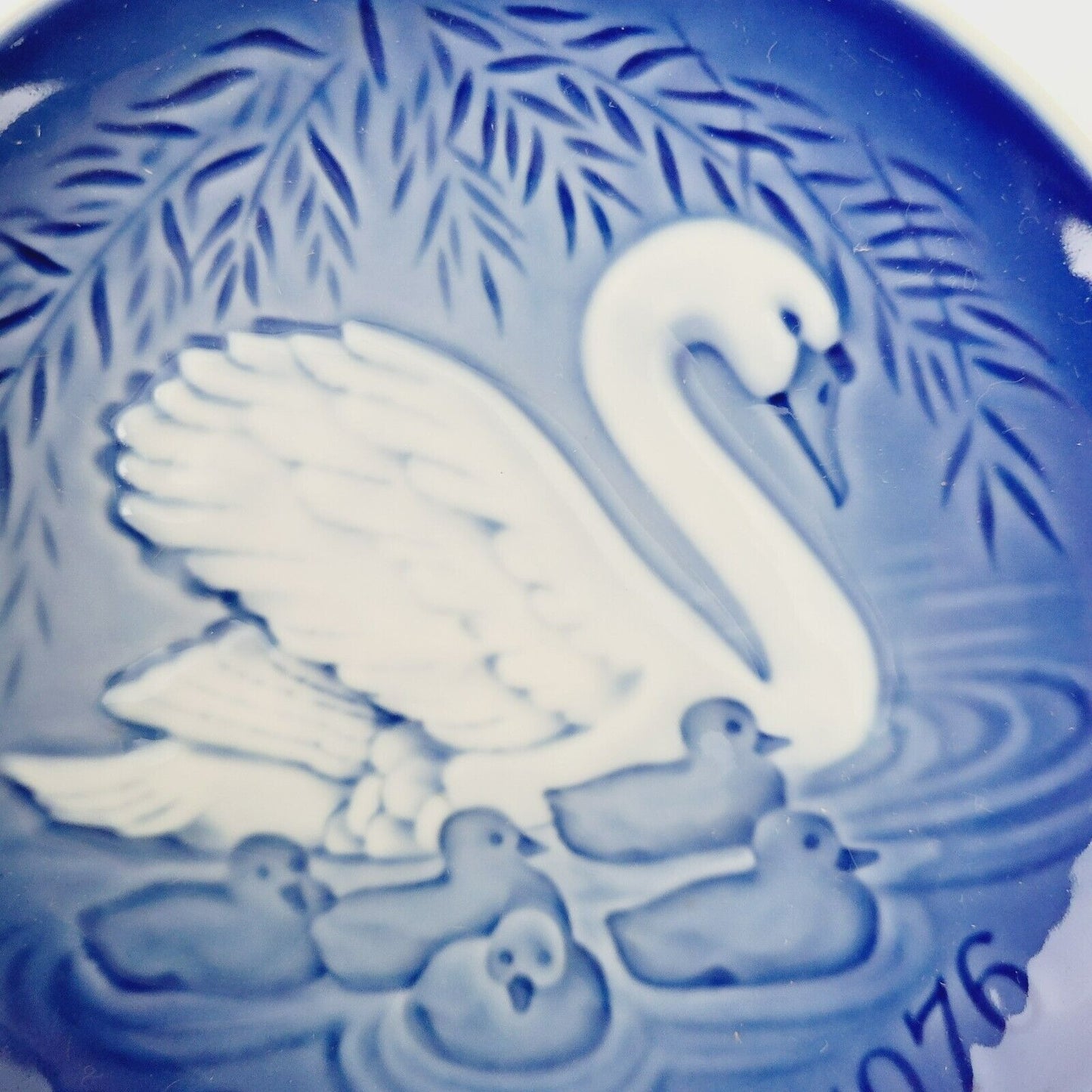 Vintage 1976 Bing & Grondahl Mothers Day Mors Dags Swan Plate Made in Denmark