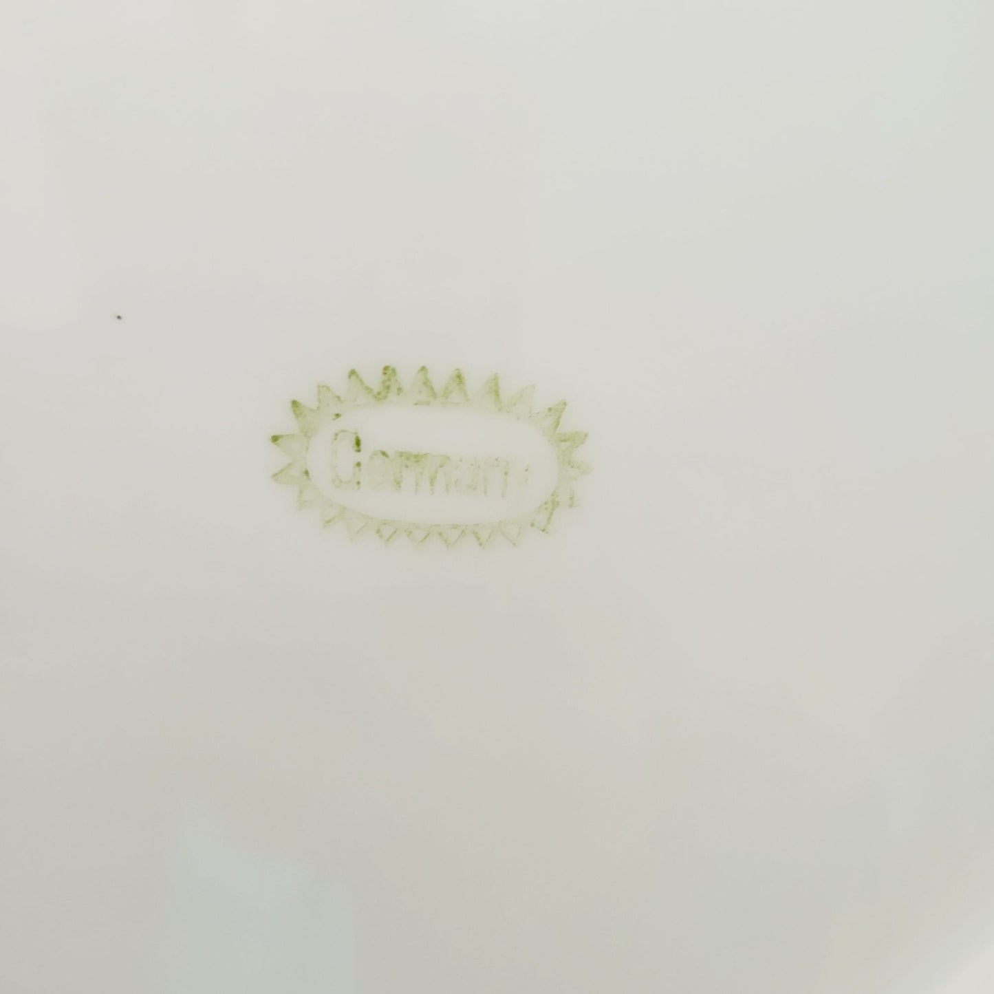 German Hand Painted Roses Bowl, High Gloss Luster Pale Yellow & Blue Floral