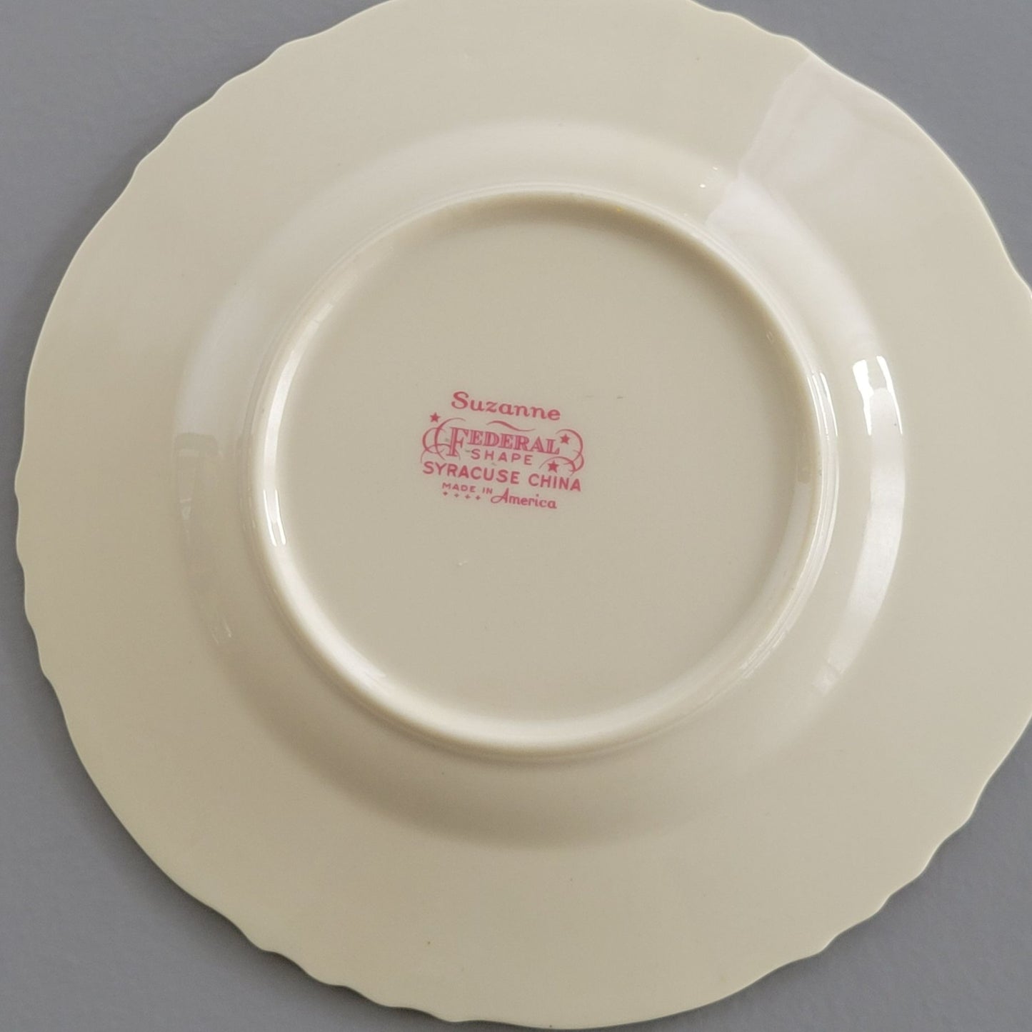 Syracuse Suzanne Bread Plate Set of 2, c.1950-70s USA