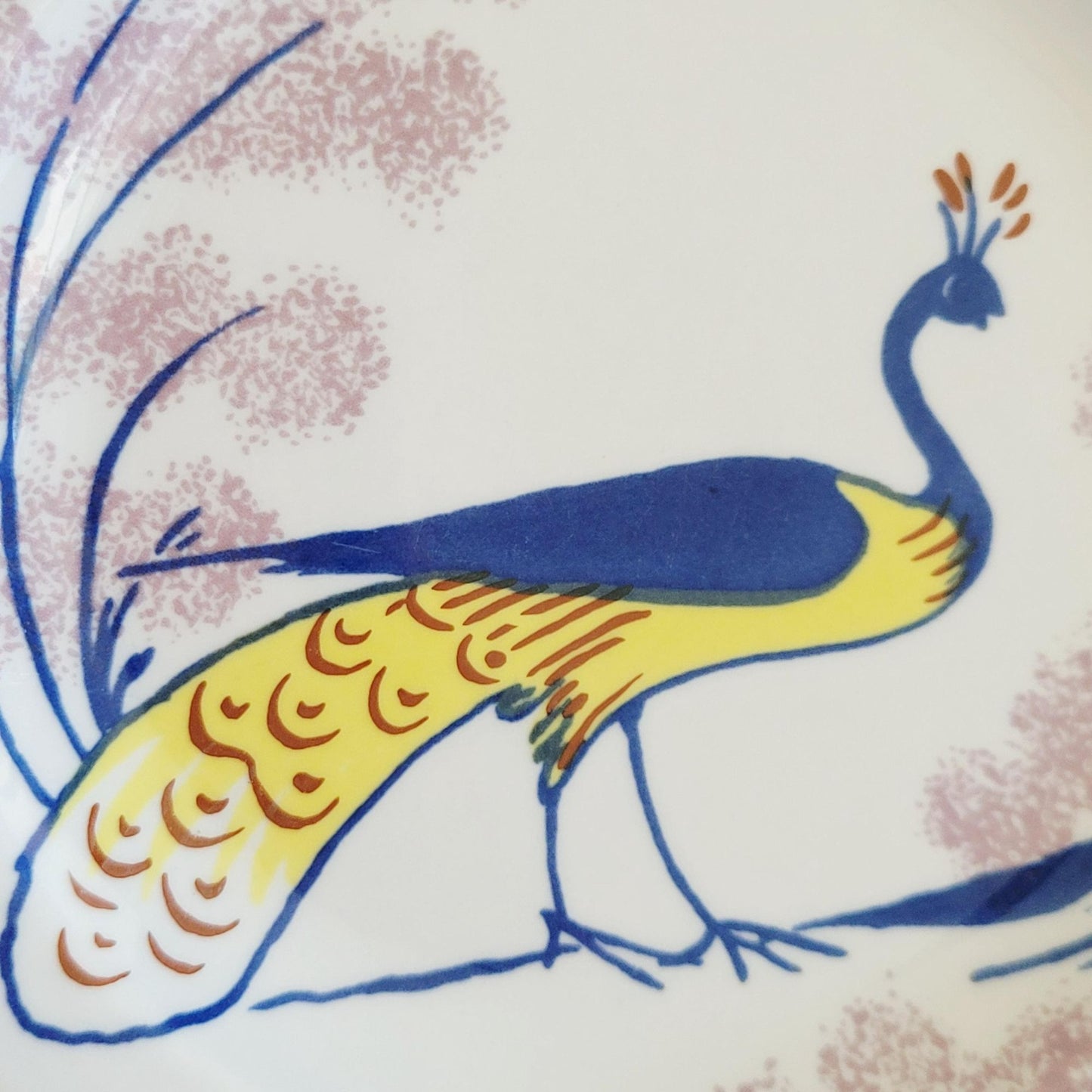 Homer Laughlin Chowning's Tavern Bread Plate, Peacock Design, USA Made Restaurant Ware