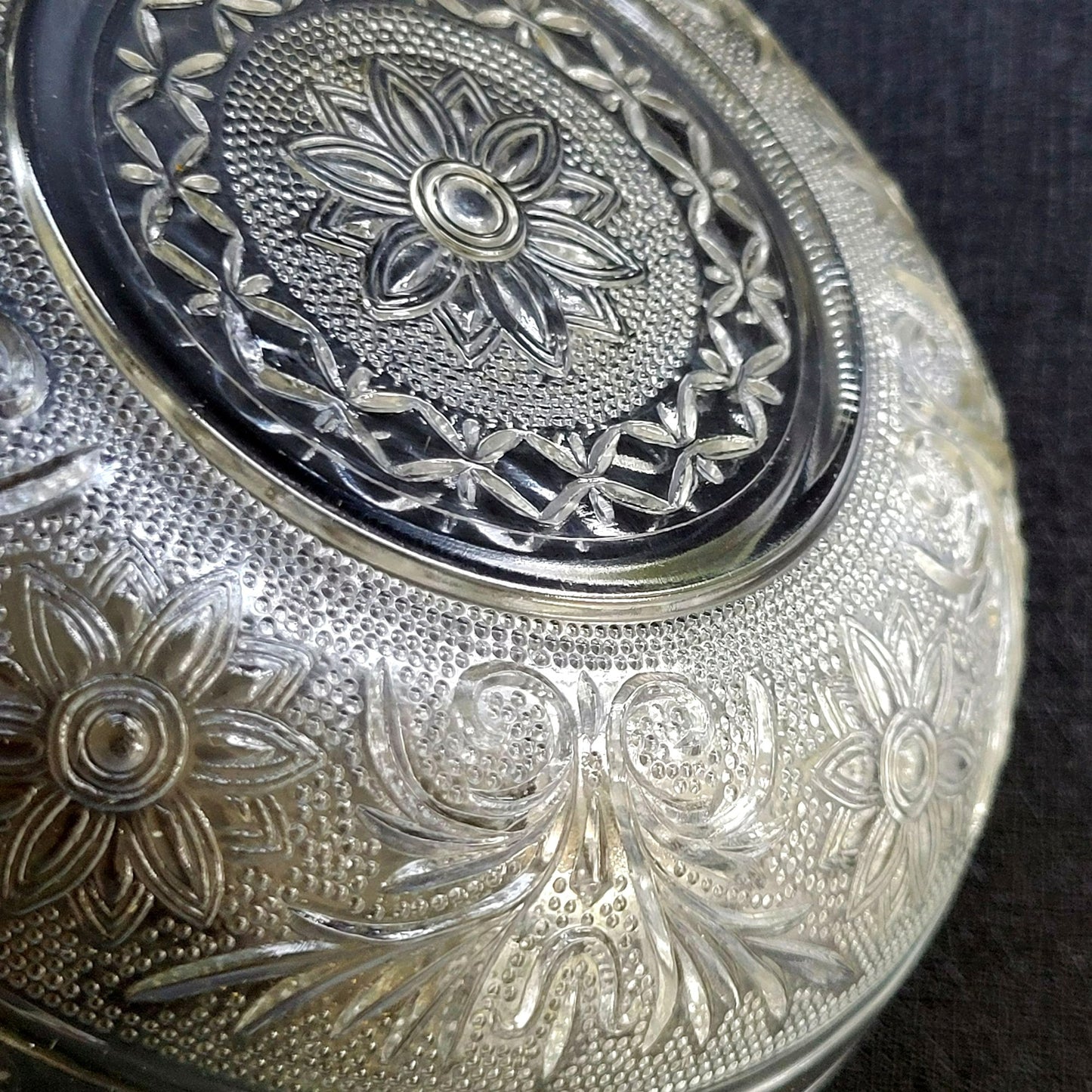 Anchor Hocking Sandwich Clear Cereal Bowl, c.1940s-60 USA