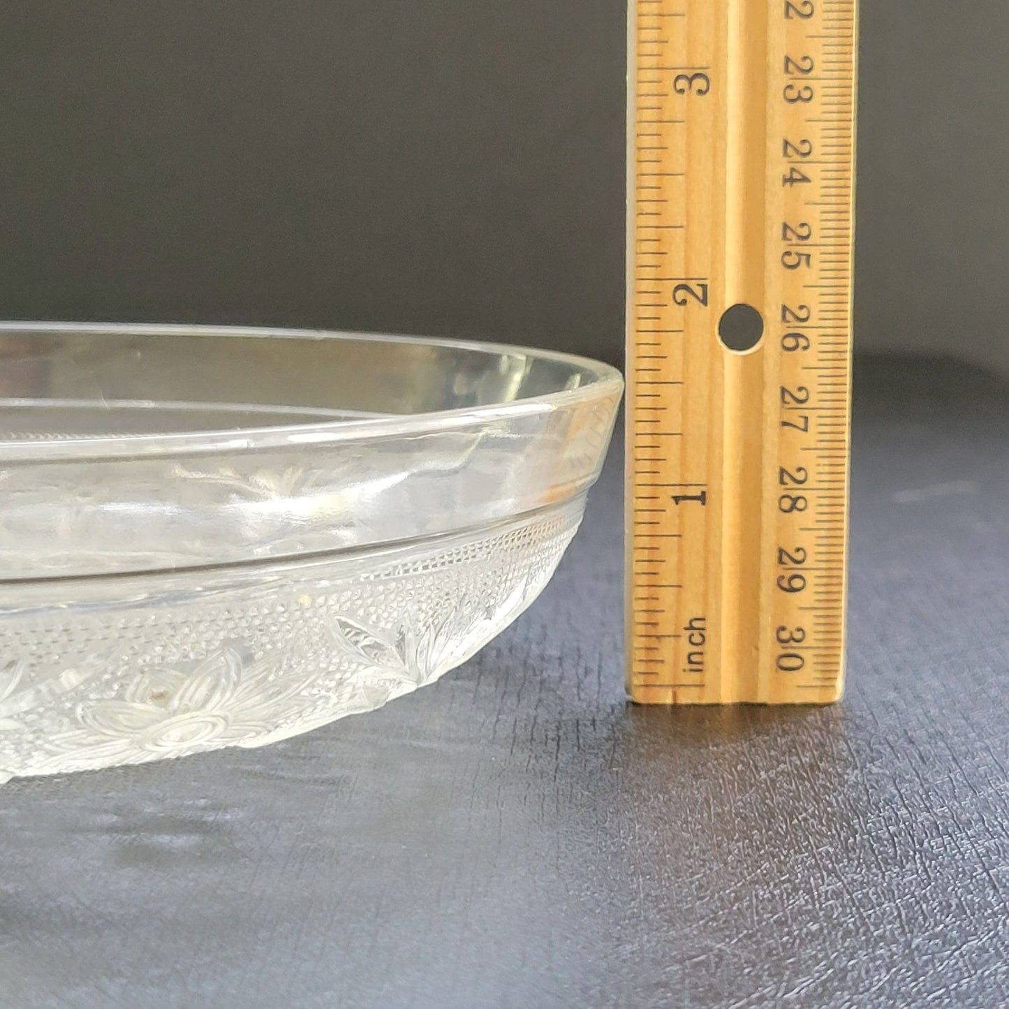 Anchor Hocking Sandwich Clear Cereal Bowl, c.1940s-60 USA