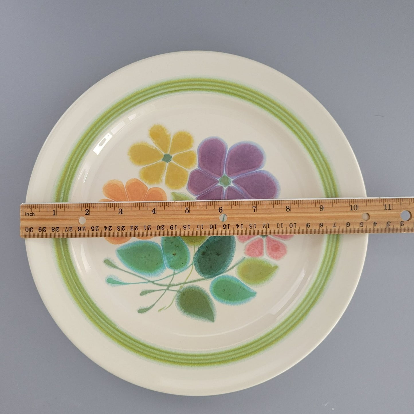 Franciscan Floral Dinner Plate, c.1970s USA