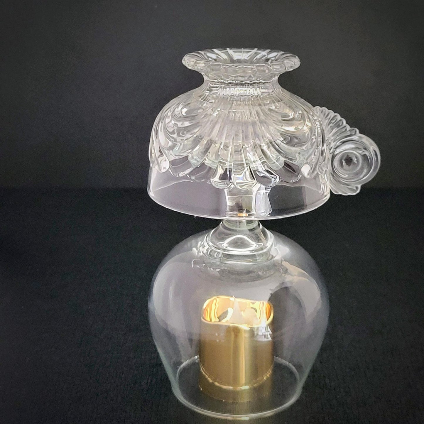 Upcycled Glass Teacup Fairy Lamp