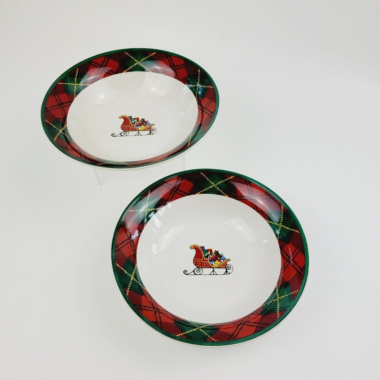 Block Father Christmas Cereal Bowl, Set of 2, c.1995