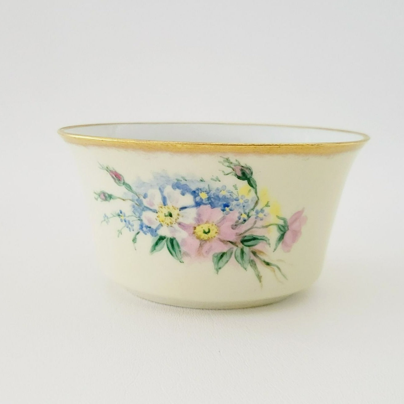 Rare Rosenthal Antique Floral Creamer, Sugar Bowl & Tea Tray, Hand Painted, c.1891-1906 Germany