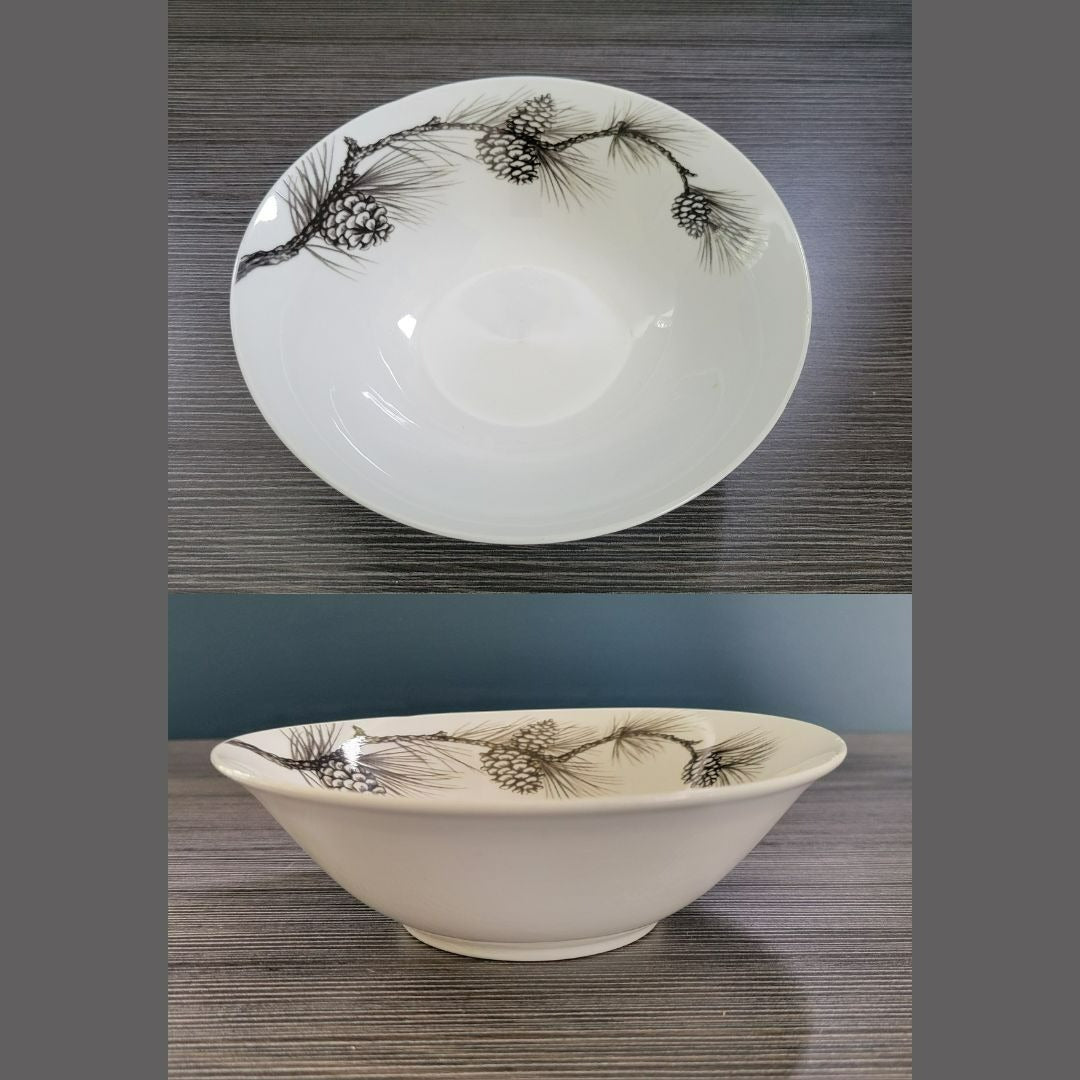 Cabela's Pinecone White Cereal Bowl