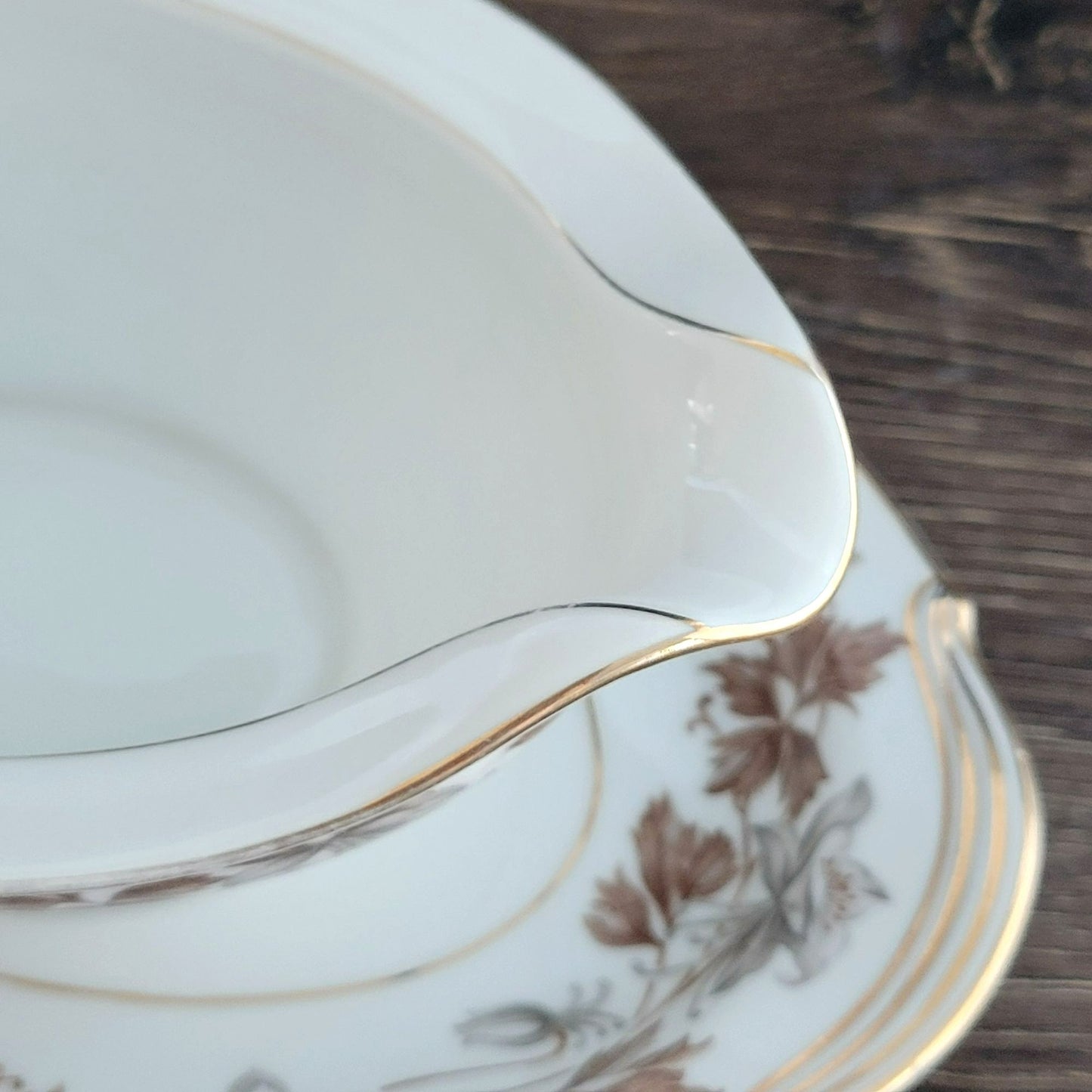 Noritake Allison Gravy Boat and Underplate, c.1950s Japan