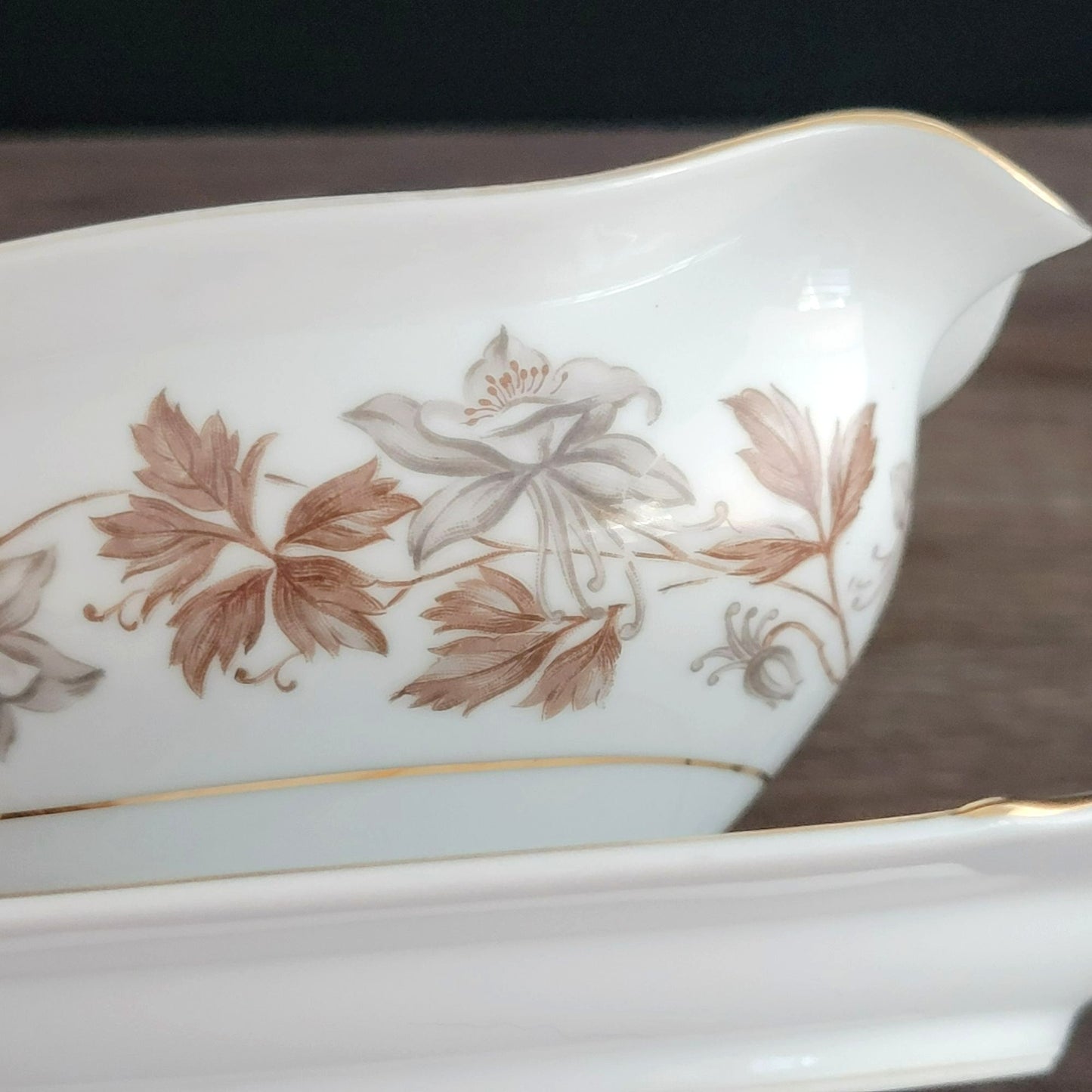 Noritake Allison Gravy Boat and Underplate, c.1950s Japan