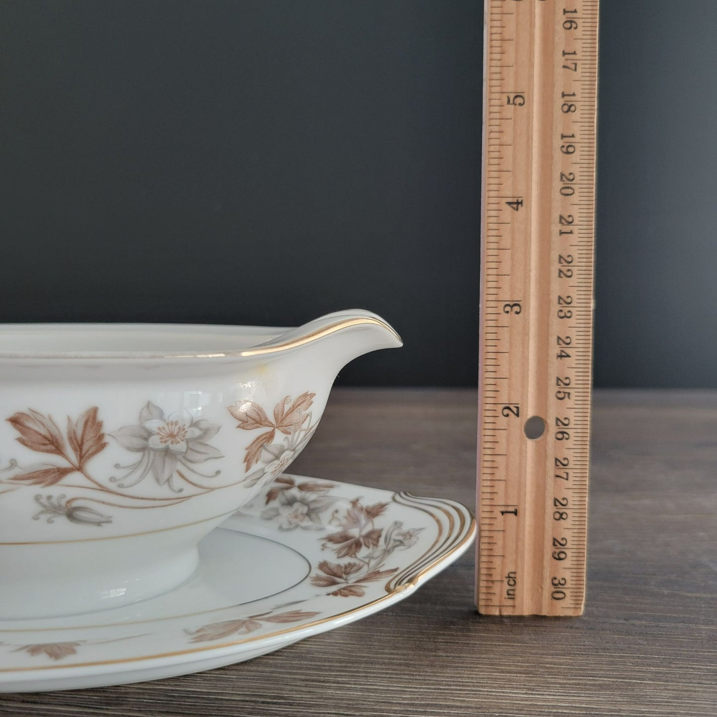 Noritake Allison Gravy Boat and Underplate, c.1950s Japan