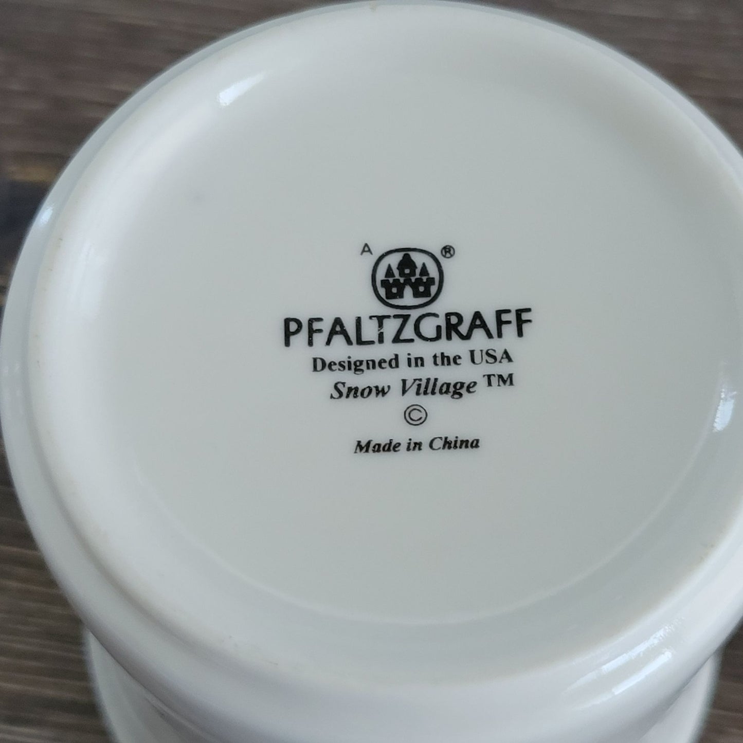 Pfaltzgraff Snow Village Coffee Mug, Set of 2, c.1990s