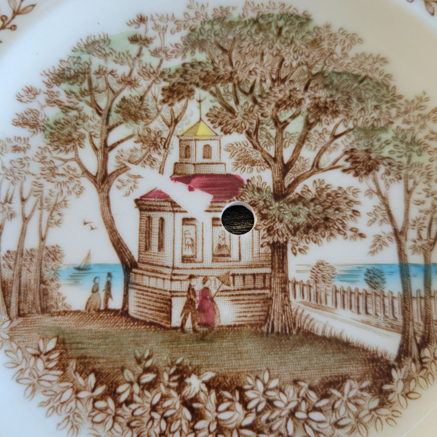 Vintage Mismatched 2 Tiered Dessert Stand, Made from Wedgwood & Mount Vernon Dishes