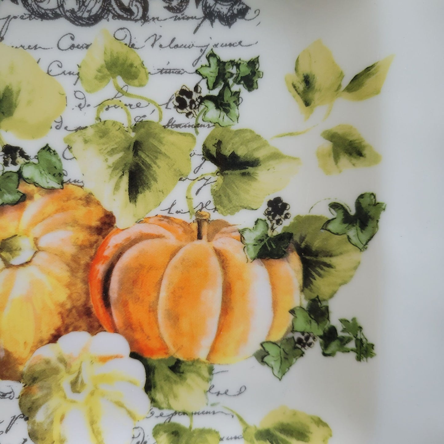 222 Fifth Pumpkin Patch Square Dinner Plate