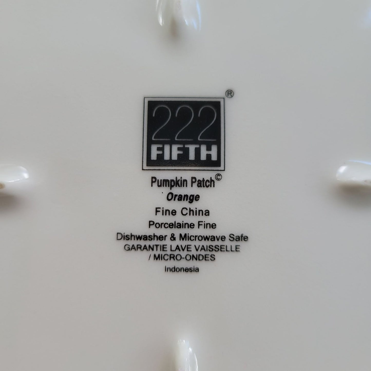 222 Fifth Pumpkin Patch Square Dinner Plate