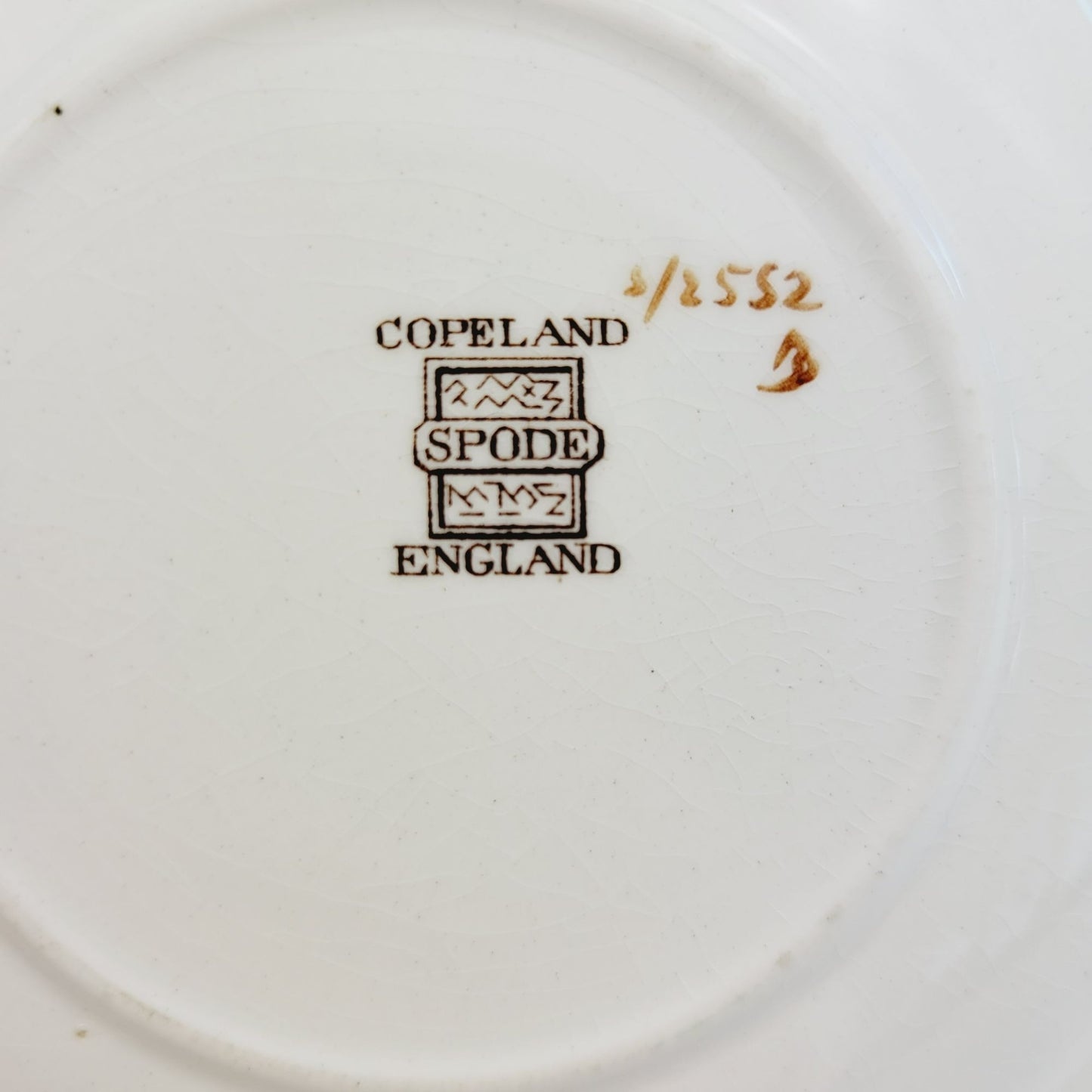 Spode Apple Teacup & Saucer, Embossed Scalloped Edge, c.1962-64 England