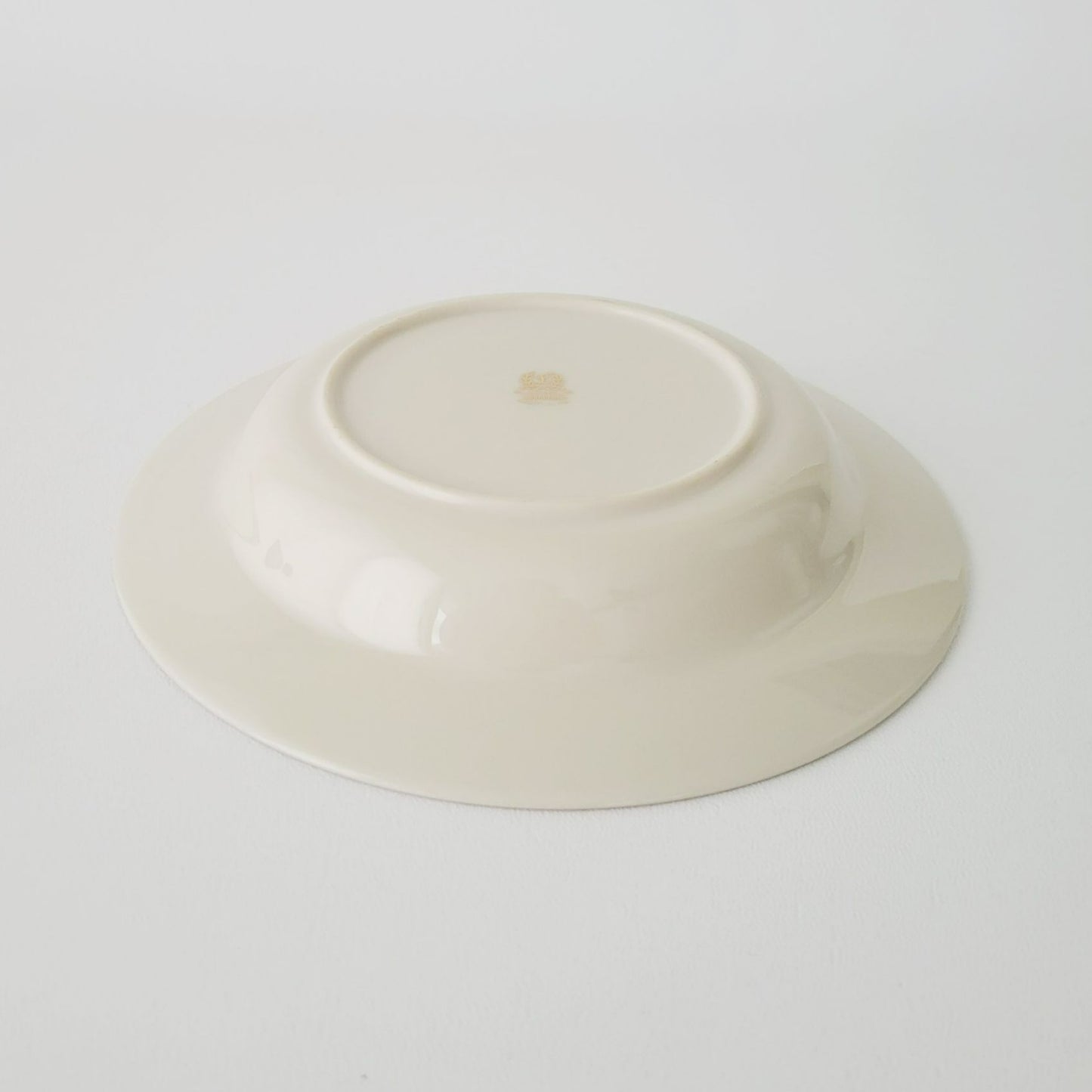 Lenox Bradford Rimmed Soup Bowl, Platinum Trim, c1980s USA