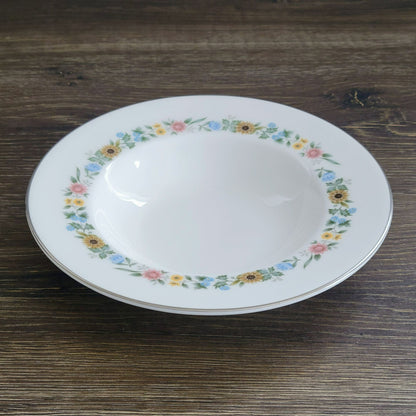 Royal Doulton Pastorale Rimmed Soup Bowl, c.1970-90s England