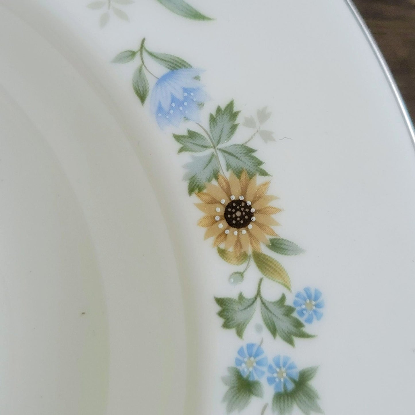 Royal Doulton Pastorale Rimmed Soup Bowl, c.1970-90s England