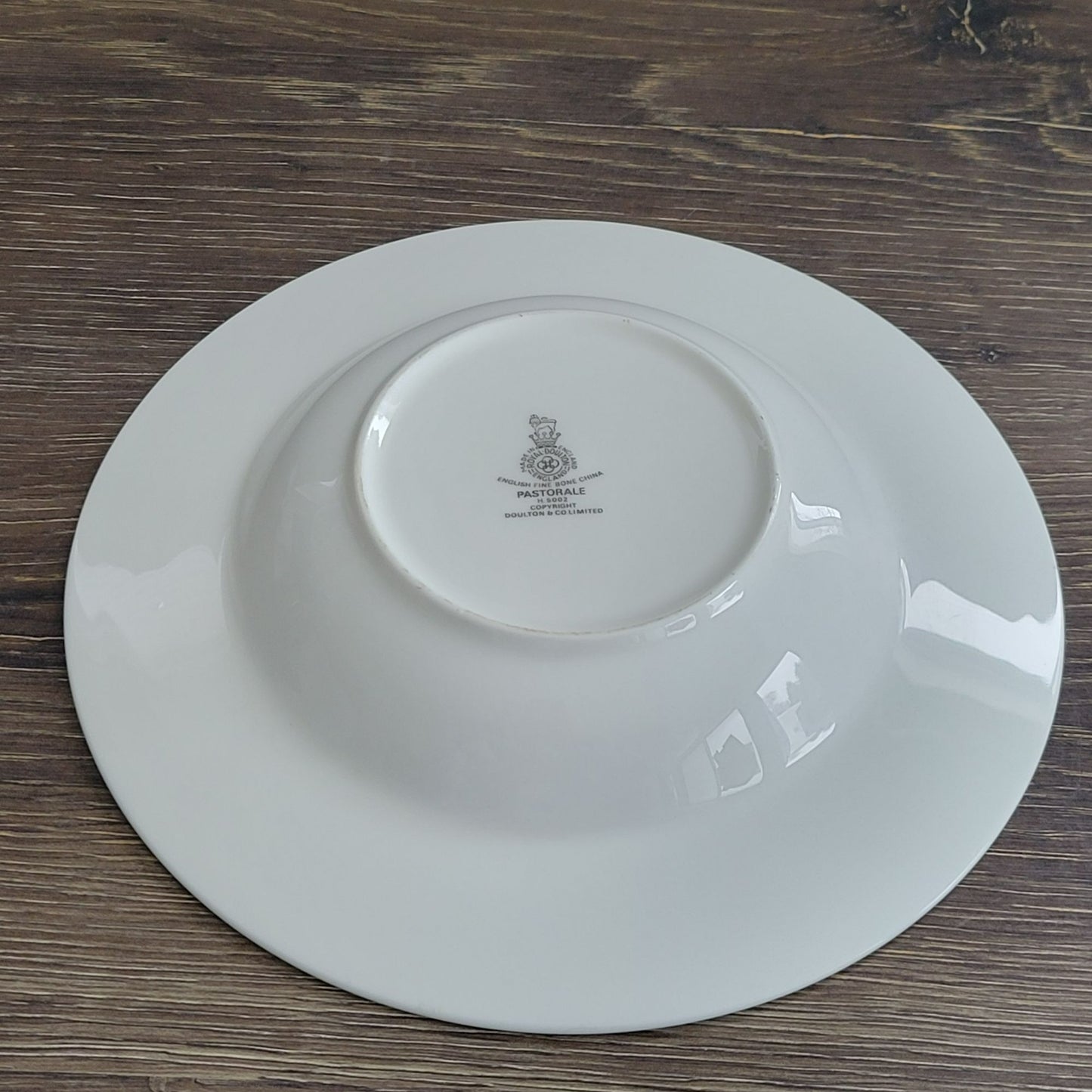 Royal Doulton Pastorale Rimmed Soup Bowl, c.1970-90s England