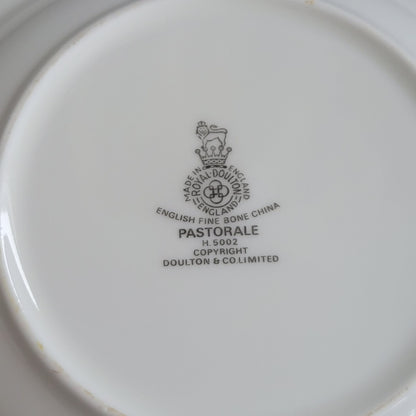 Royal Doulton Pastorale Rimmed Soup Bowl, c.1970-90s England