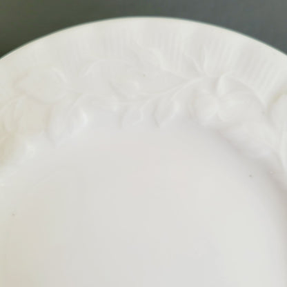 Royal Albert Old English Garden Bread Plate, All White Embossed Roses