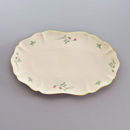 Lenox "Rose Manor Pink" Oval Tray,  c.1985-99 USA