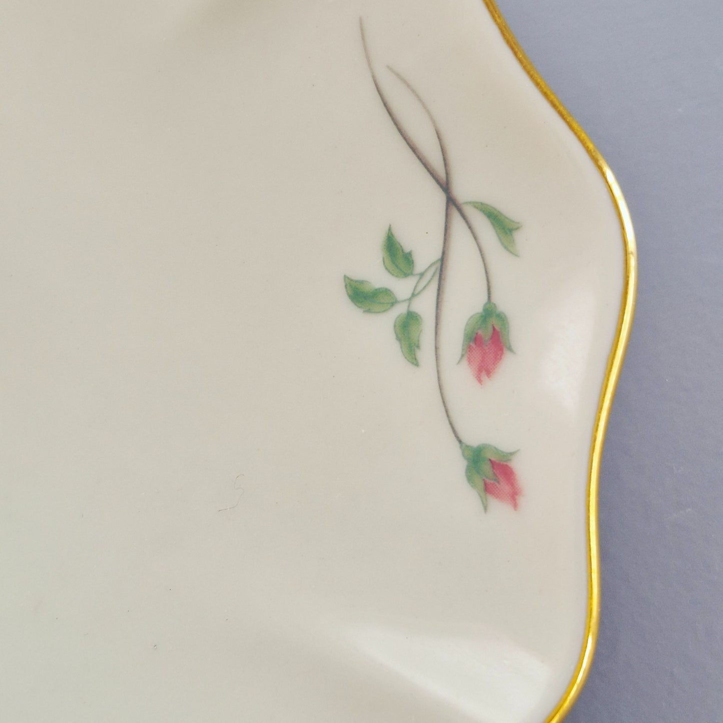 Lenox "Rose Manor Pink" Oval Tray,  c.1985-99 USA