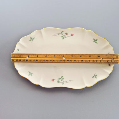 Lenox "Rose Manor Pink" Oval Tray,  c.1985-99 USA