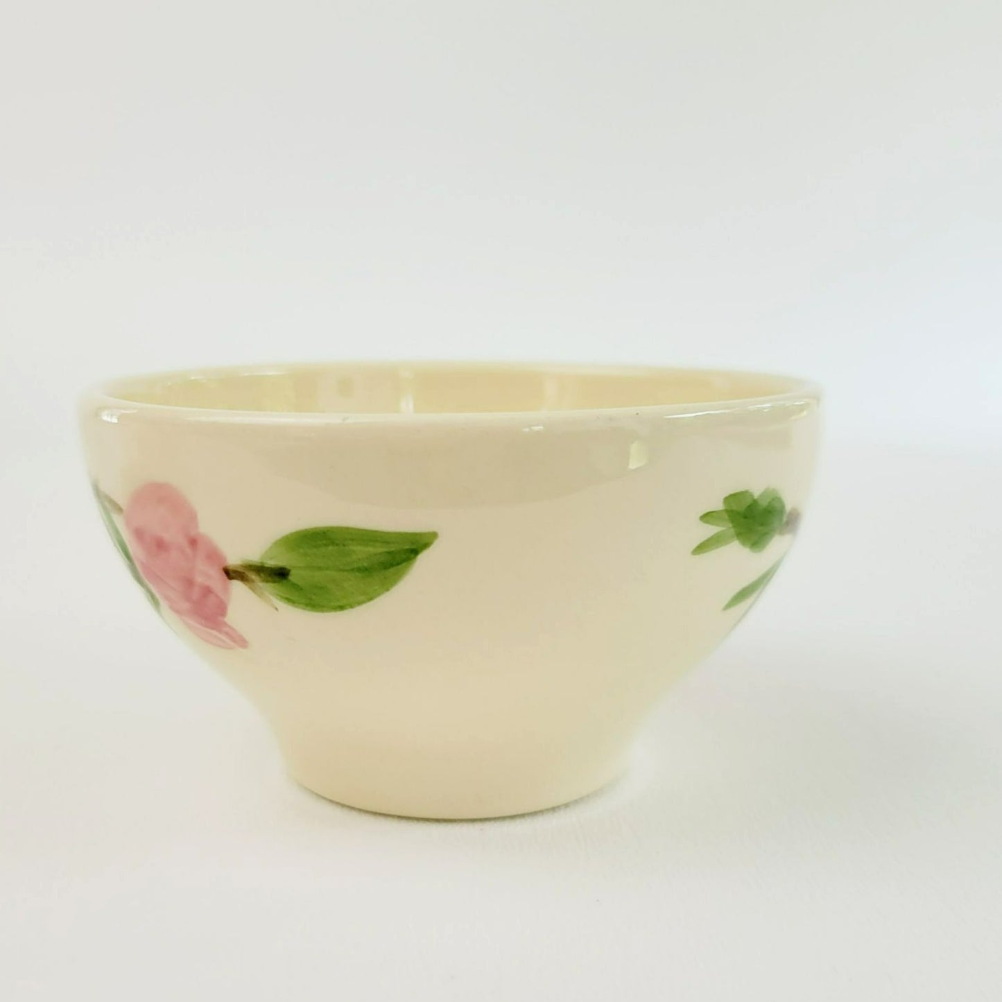 Franciscan Desert Rose Cups, Set of 2, Pink Floral Hand Painted & Embossed  c.1979-84 USA
