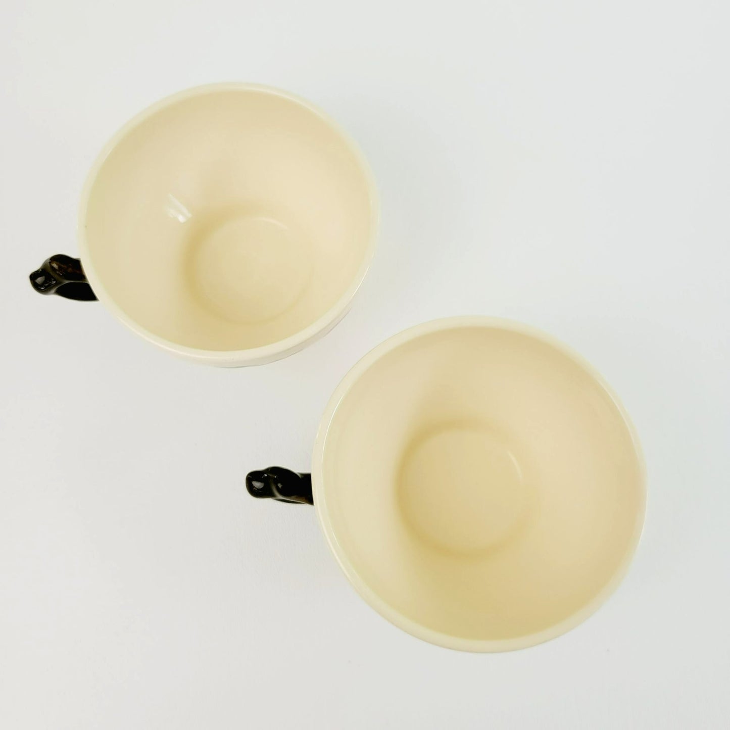 Franciscan Desert Rose Cups, Set of 2, Pink Floral Hand Painted & Embossed  c.1979-84 USA