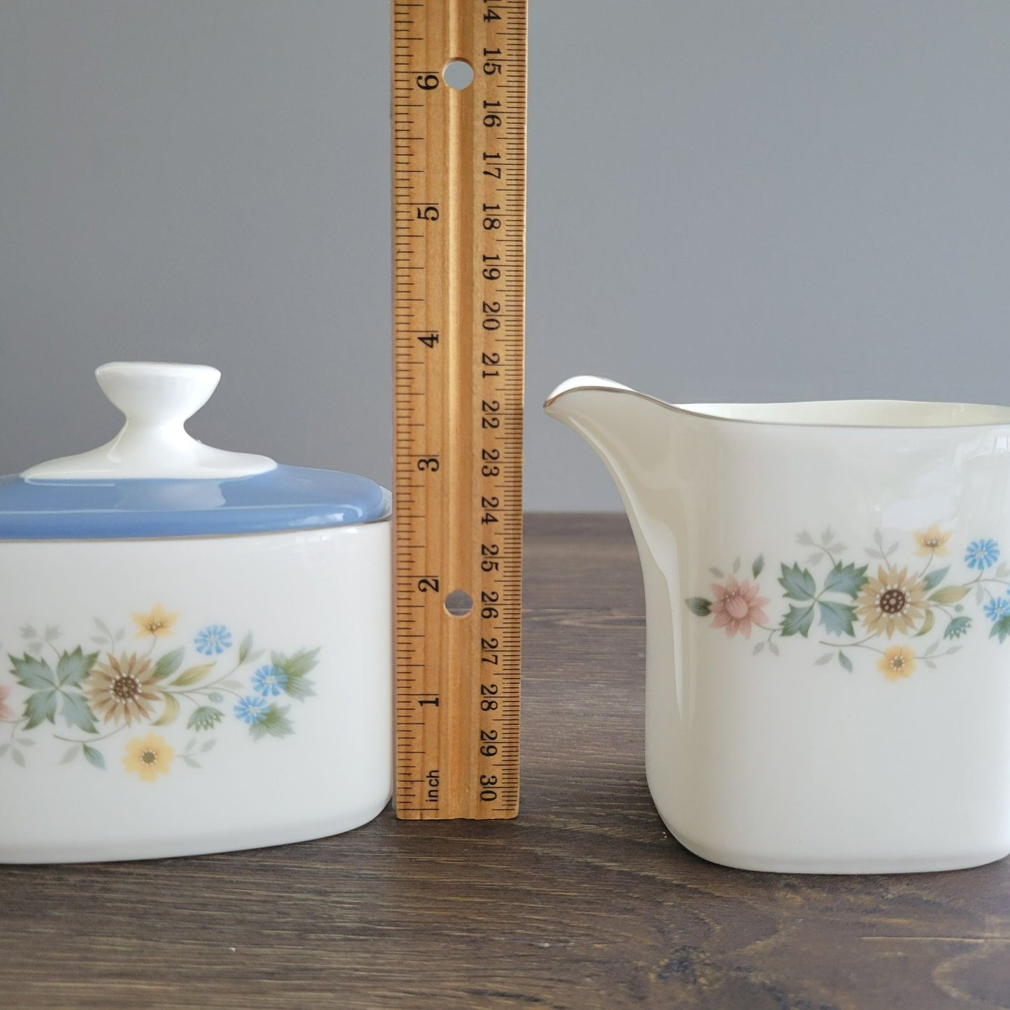 Royal Doulton Pastorale Creamer & Sugar Bowl Set, c.1970-90 England
