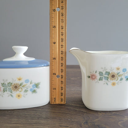 Royal Doulton Pastorale Creamer & Sugar Bowl Set, c.1970-90 England