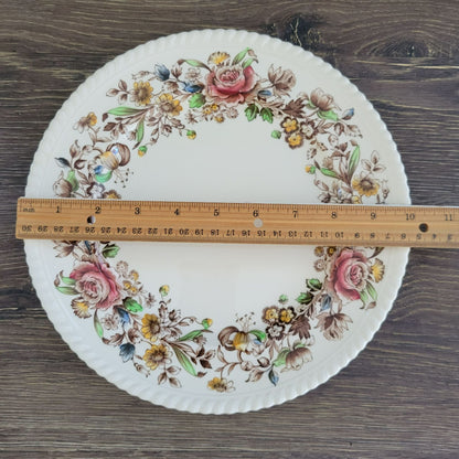 Johnson Brothers WindsorWare Dinner Plate, Margaret Rose Brown, c.1939-65 England