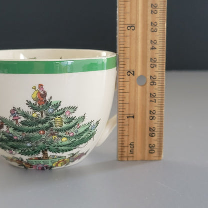Spode Christmas Tree Cup & Saucer, 2 Sets, England c.1976-89