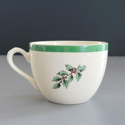 Spode Christmas Tree Cup & Saucer, 2 Sets, England c.1976-89