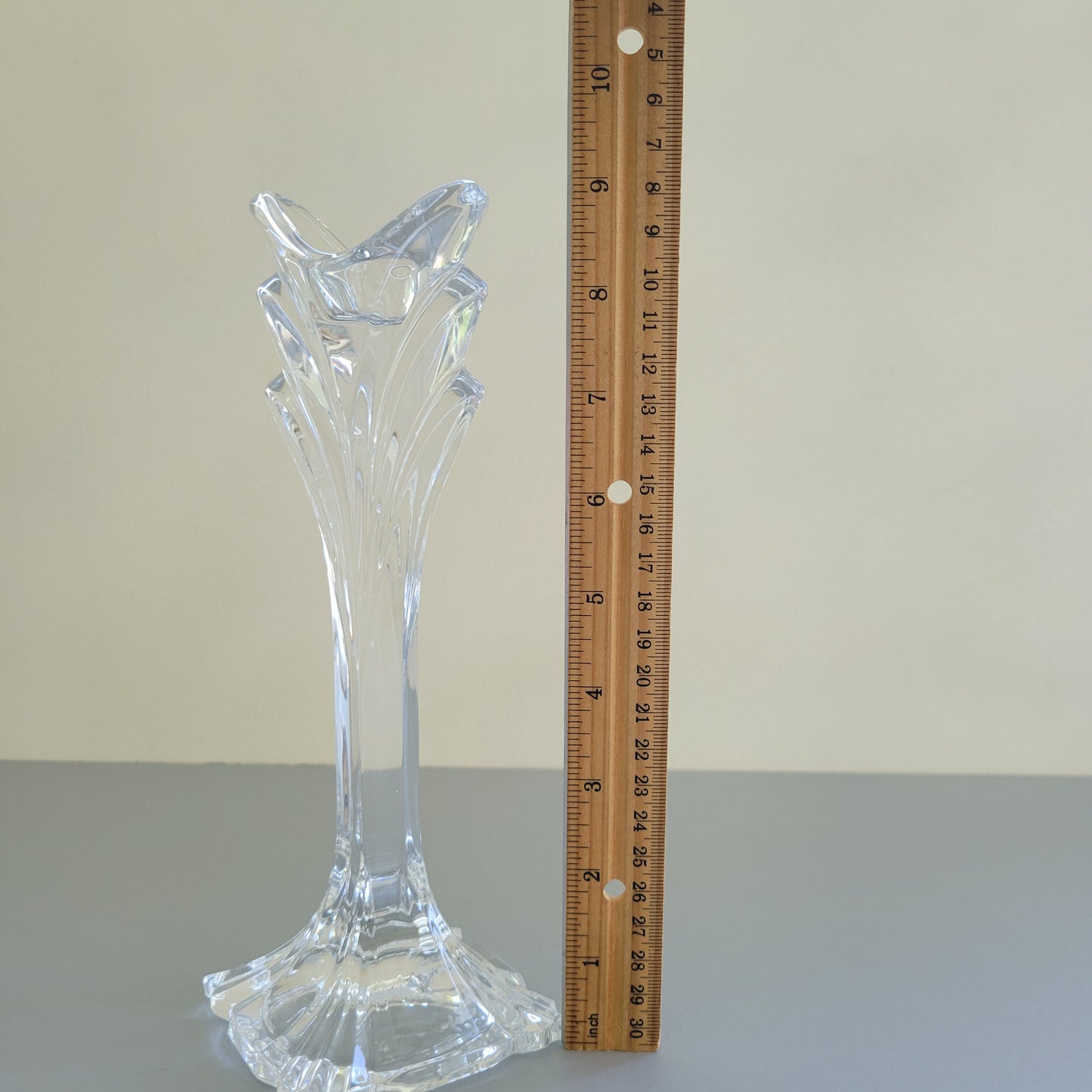 Mikasa Deco Crystal 9" Candlestick Set of 2