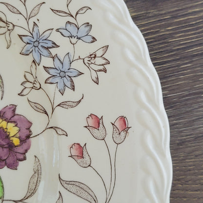 Vernon Kilns May Flower 13" Round Platter c.1940-1953 USA