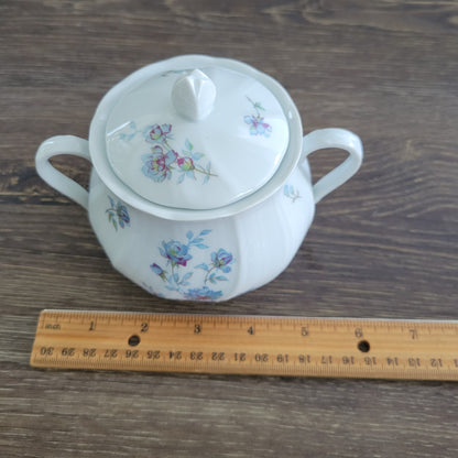 Bernardaud Limoges Gabrielle Sugar Bowl & Lid, Made in France