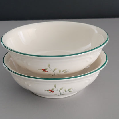 Pfaltzgraff Winterberry Cereal Bowls, Set of 2
