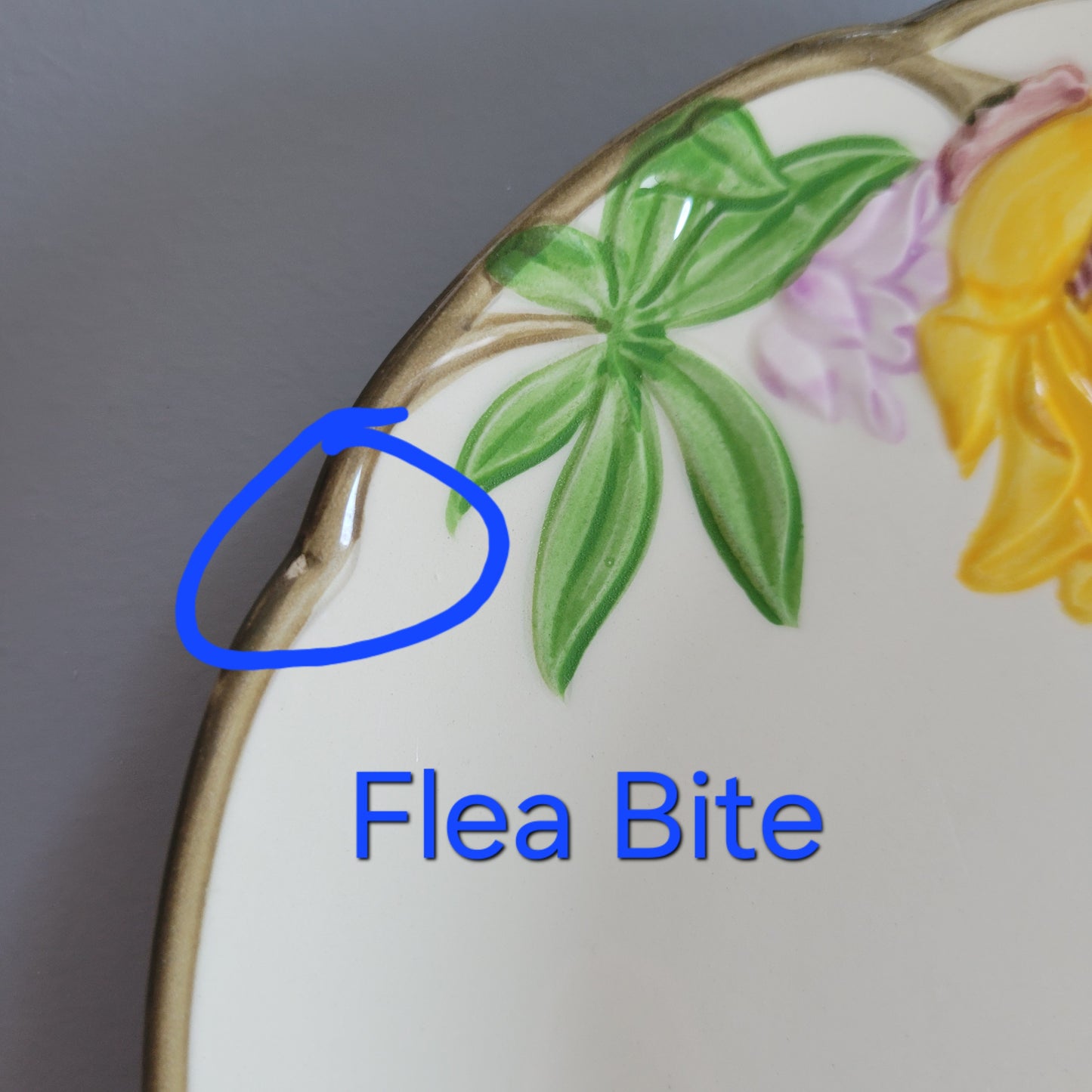 Franciscan Poppy Salad Plate, c.1950-55 USA