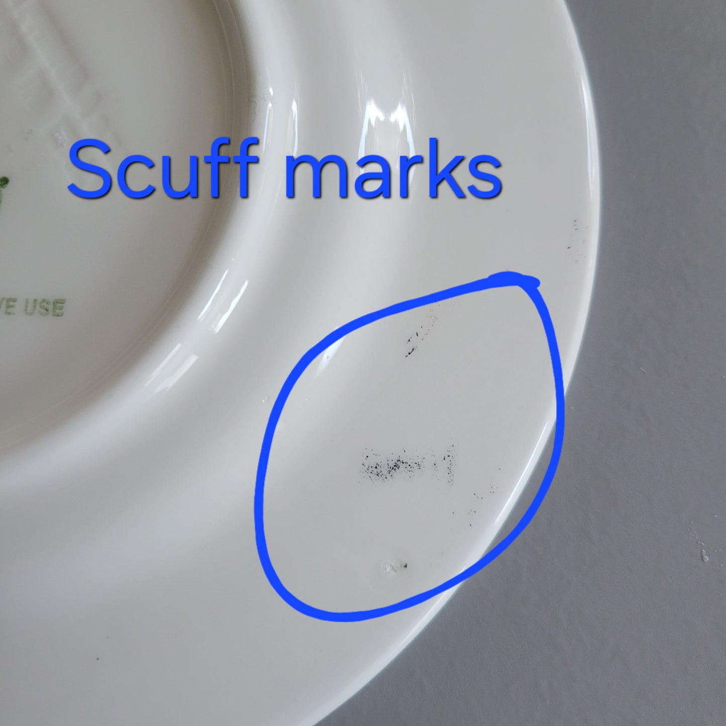 Furio Blue Floral Salad Plate, Made in Italy