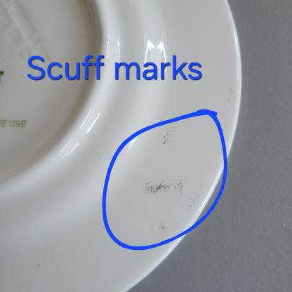 Furio Blue Floral Salad Plate, Made in Italy