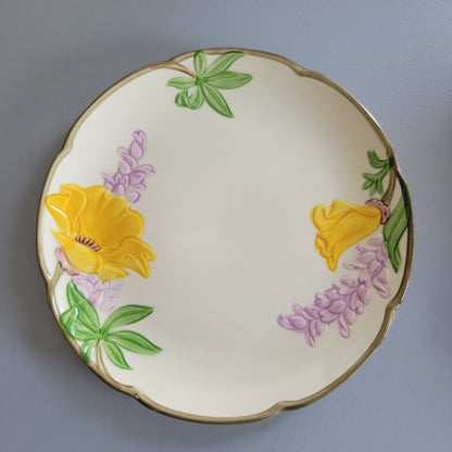 Franciscan Poppy Salad Plate, c.1950-55 USA