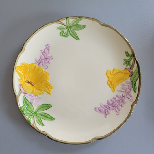 Franciscan Poppy Salad Plate, c.1950-55 USA